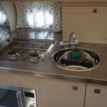 Sessa C30 - Galley appliances comprise of gas hob, microwave and sink unit