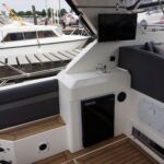 Fairline Targa 30/33 - Aft cockpit with fridge, sink and TV