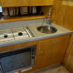Fairline Targa 30/33 - Gas hob, oven and sink with mixer tap