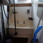 Broom Ocean 42 - Separate shower cubicle (currenlty housing owner's fishing gear)