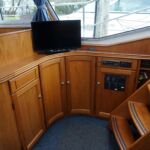 Pedro Solano 38 - Sideboard storage and steps up to the aft deck