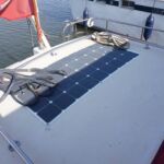 Freeman 33 Sport - Solar panels on raised aft deck