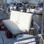 Broom Crown 37 - Aft Deck Transom Seating