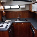 Broom Ocean 38 - Good size galley with fitted appliances
