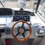 Broom Ocean 38 -Navigation equipment, chart table and instrument gauges.