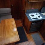 Broom Ocean 38 - Steps down to the dinette and galley