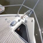 Broom 370 - Anchor chain locker and electric windlass with remote deck controls