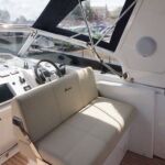 Broom 370 - Reversible back on the helmseat makes seating in the cockpit very sociable