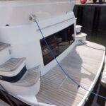 Broom 370 - Teak lay bathing platform and integrated steps up to the side decks