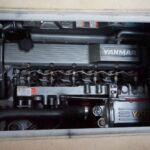 Broom 345 -Access under saloon floor to twin Yanmar 6LP-DTE 250hp diesel engines