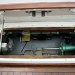 Rear locker with access to stern gear