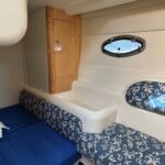 Fairline Targa 29 - Midships cabin with seat and hanging locker