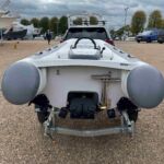 Williams Minijet 280 RIB - Stern view with jet engine and boarding ladder