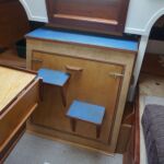 Atlanta 26 - Access to engine bay and steps up to the aft cockpit