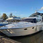 Broom 415 - Calico at mooring