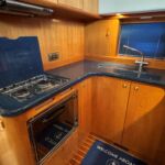 Broom 415 - Oven, grill, hob and double stainless steel sink unit