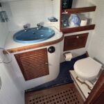 Mitchell 31 - Heads with toilet and wash hand basin.