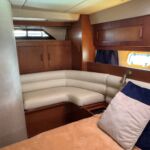 Princess 435 - Corner seating in the master cabin