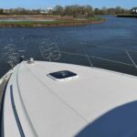 Princess 435 - Forward deck with hatch and grab rails