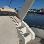 Princess 435 - Integrated flybridge steps and canvas covers