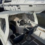 Warrior Pro Angler - Bimin cover over helm and navigator seats