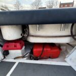 Warrior Pro Angler - Fuel tank, battery storage and underside 2 storage bins