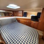 Plenty of storage units in the master cabin