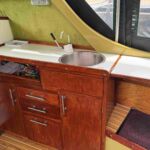Cutlass 26 - Galley area with sink (cold water)