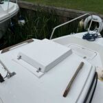 Hardy Navigator 18SX - Forward hatch and wooden grab rails