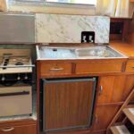 Freeman 27 - Galley appliances include gas hob, grill, oven, fridge and sink unit