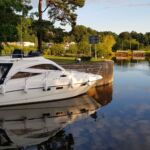 Vienna moored on the River Trent
